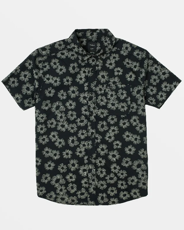 Super Sale That'll Do Print Short Sleeve Shirt - Rvca Black Floral