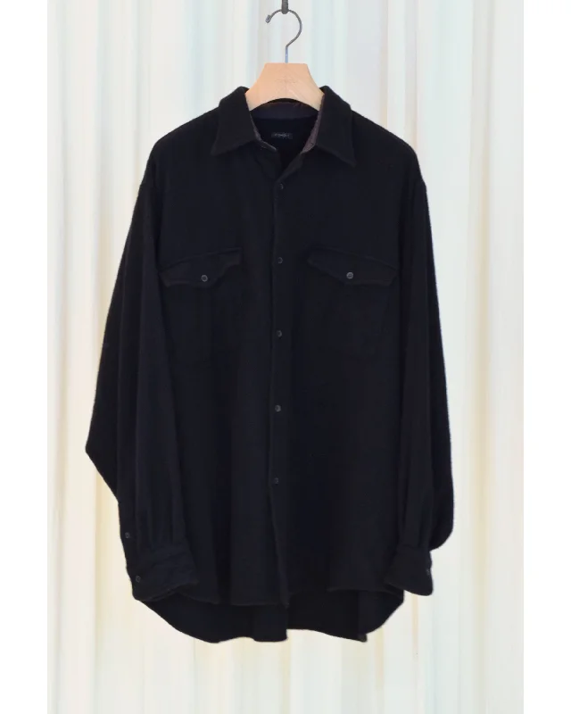 Price Break ウールカシミヤ C.P.Oシャツ BLACK
