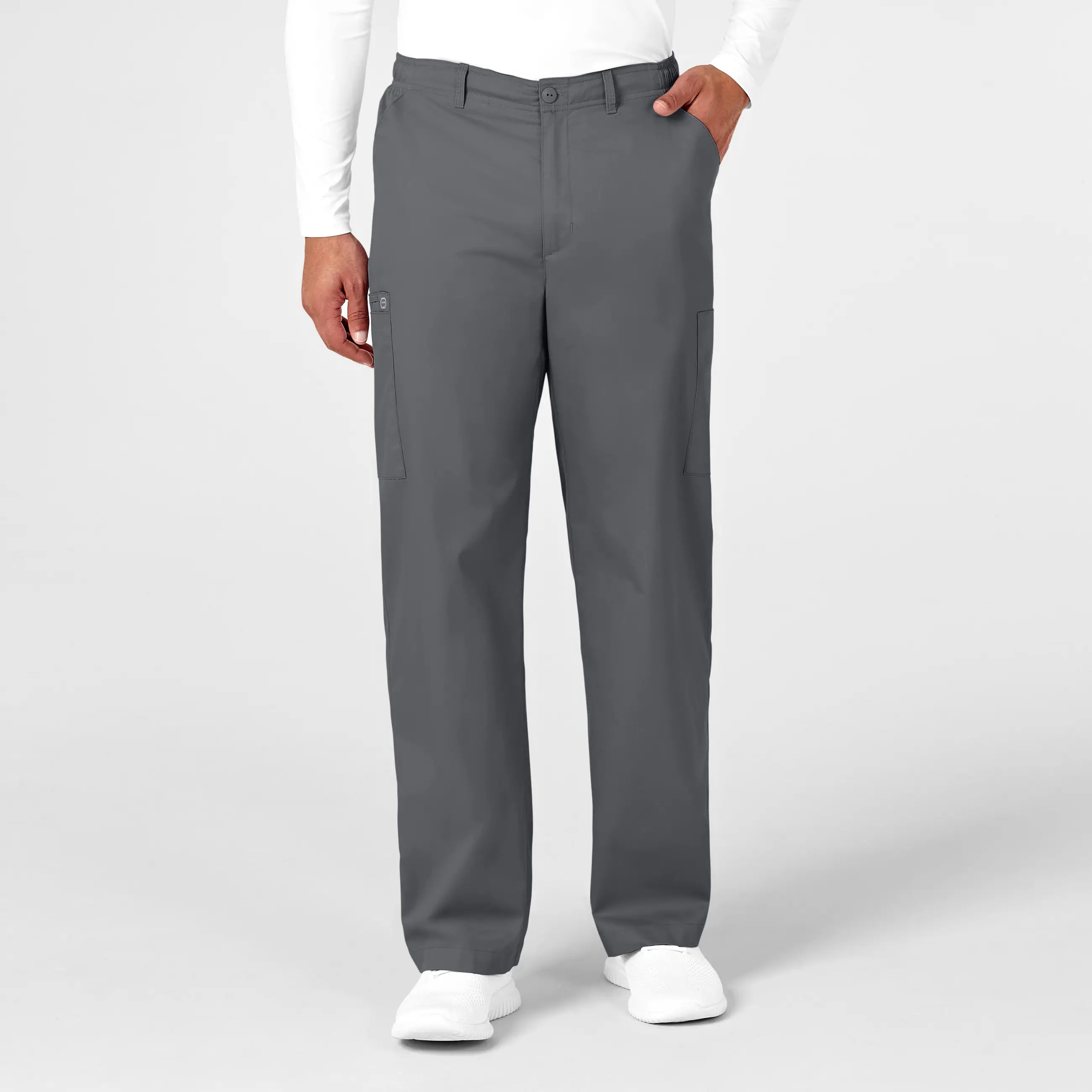 Year-End Clearance Wink Men's WonderWORK Cargo Scrub Pant - Pewter