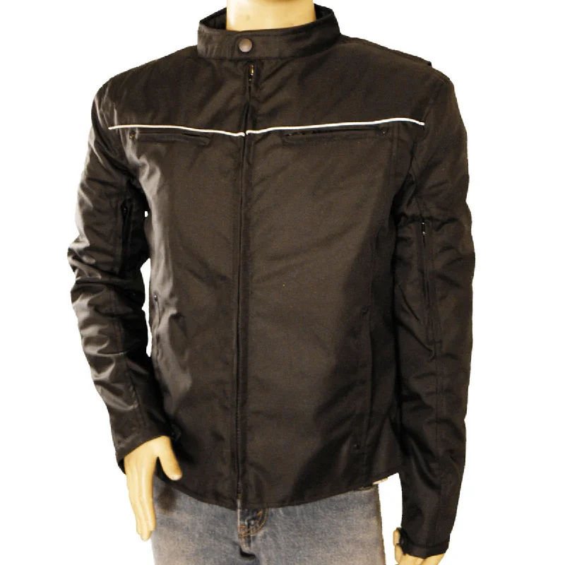 Members Only VL1562 Men's Vented Textile Jacket with Reflective Piping