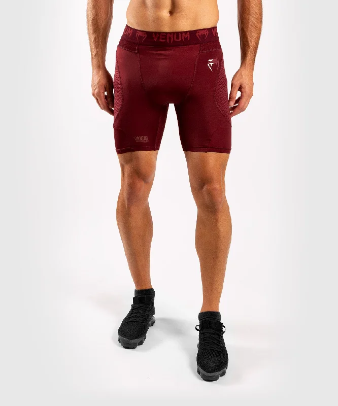 Can't Resist Venum G-Fit Compression Shorts - Burgundy