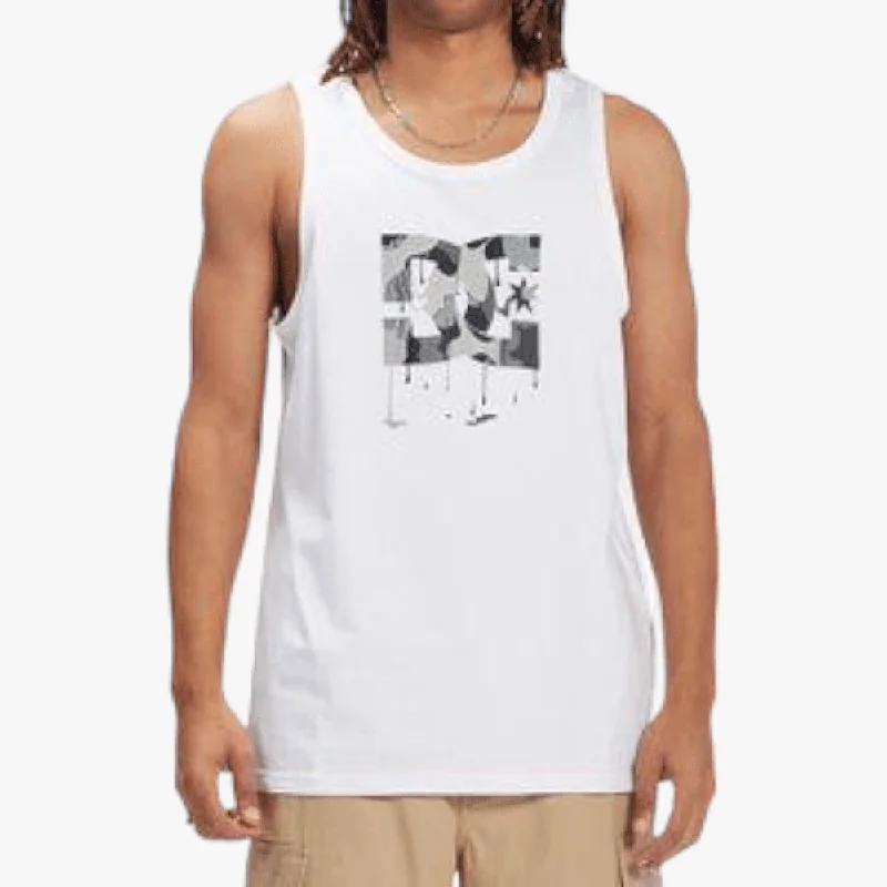Weekend Savings Fiesta Dc Mens Star Drip Drop Tank White