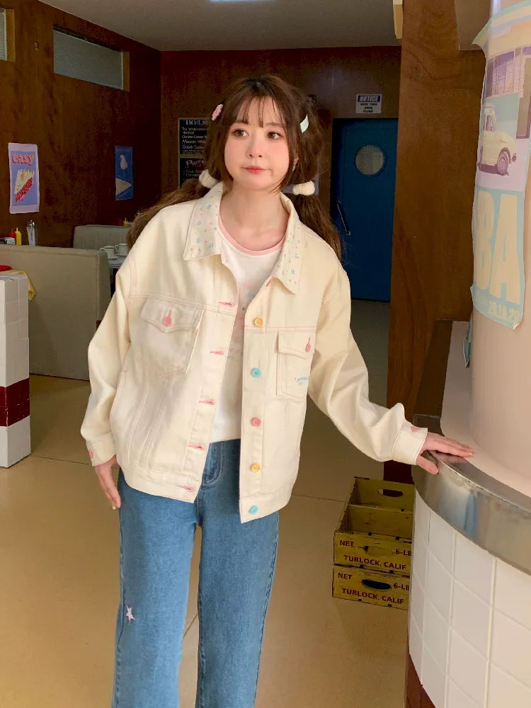 Stock Up and Save Cat embroidered pants【s0000005250】