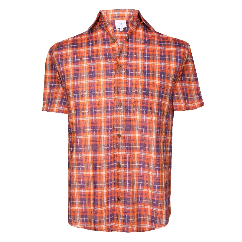 Weekend Discounts to Savor Booker Plaid Hand Loom Cotton Shirt