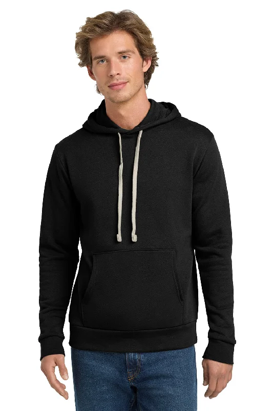 Special Discount Next Level Mens Fleece Hooded Sweatshirt Hoodie w/ Pouch Pocket - Black