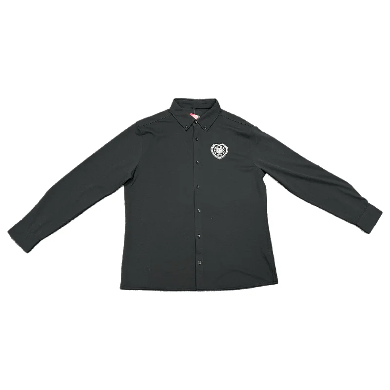 Weekend Offers That Dazzle Tailored Fit Long Sleeve Pique Polo - Black