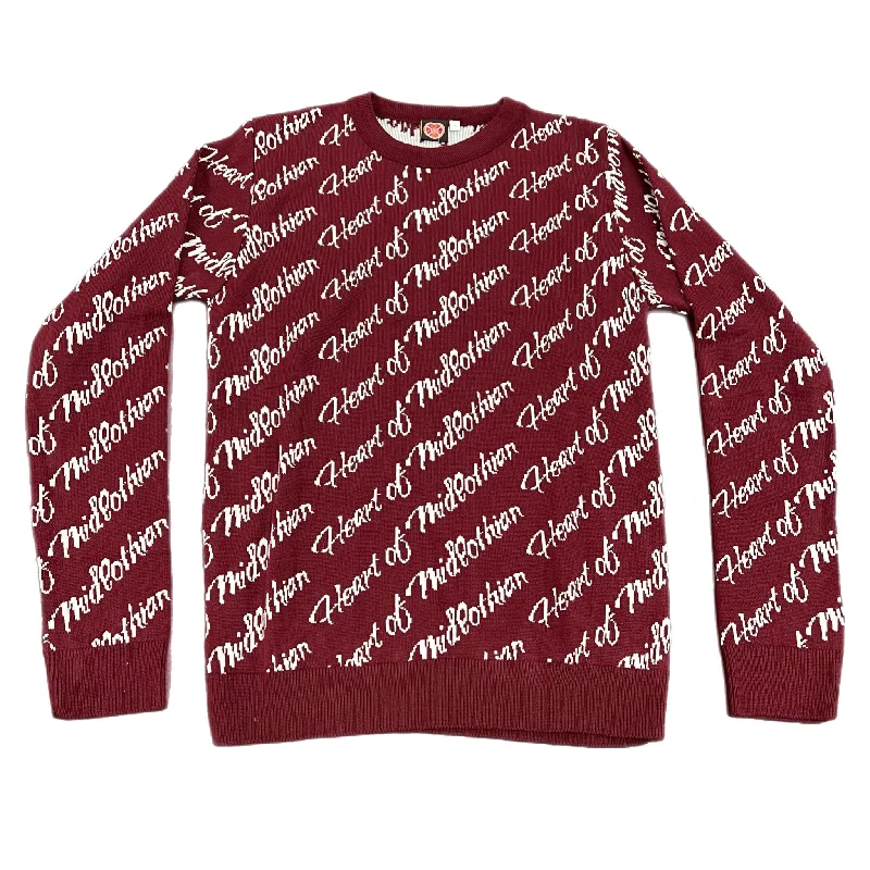 Big Discounts Script Crew Neck Sweater