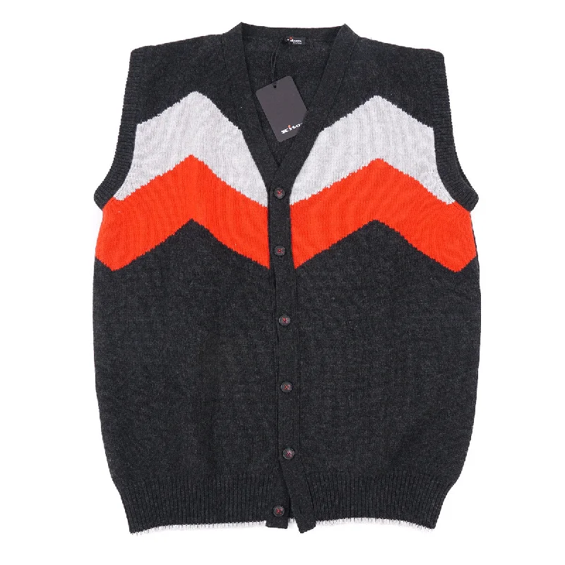 Warehouse Sale Kiton Cashmere Cardigan Sweater Vest