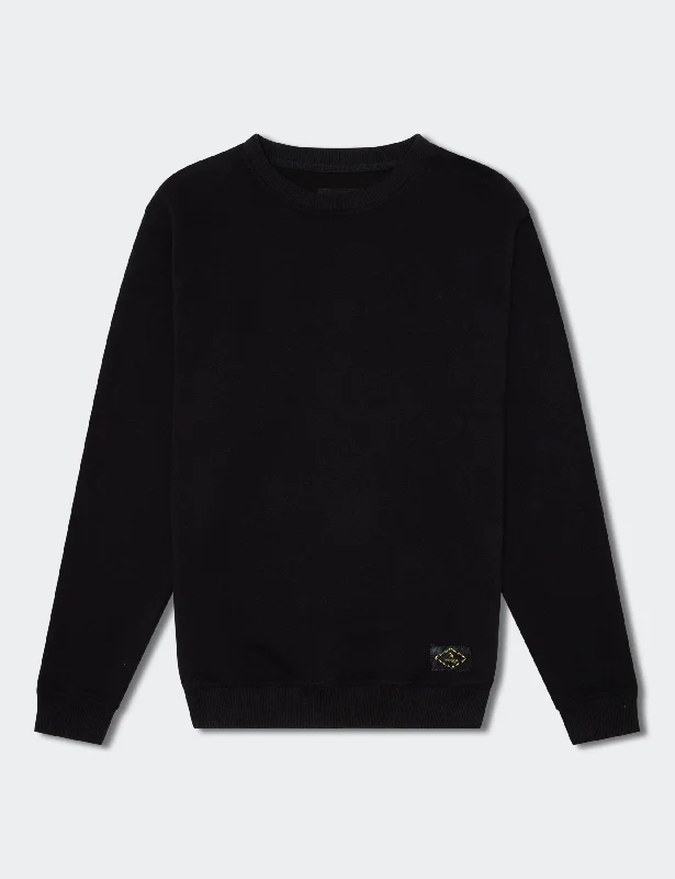Markdowns Simple Fleece Crew - Black