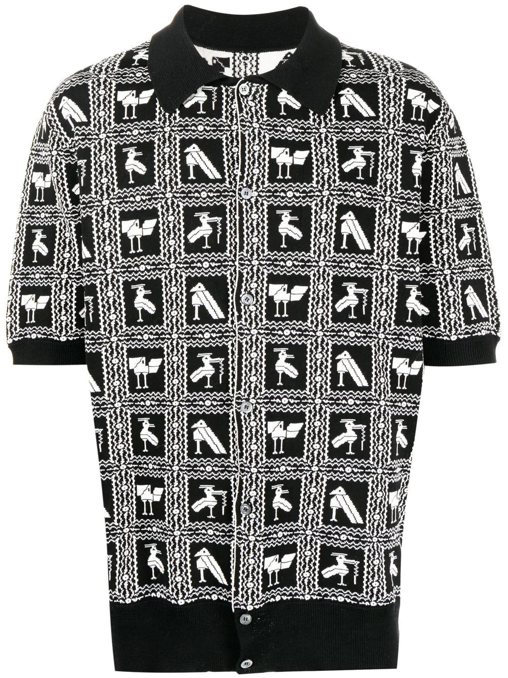 Top Pick Pixelated-Print Polo Shirt