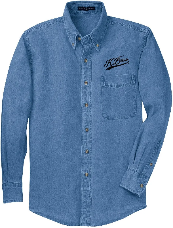 Major Savings Port Authority Tall Long Sleeve Denim Shirt