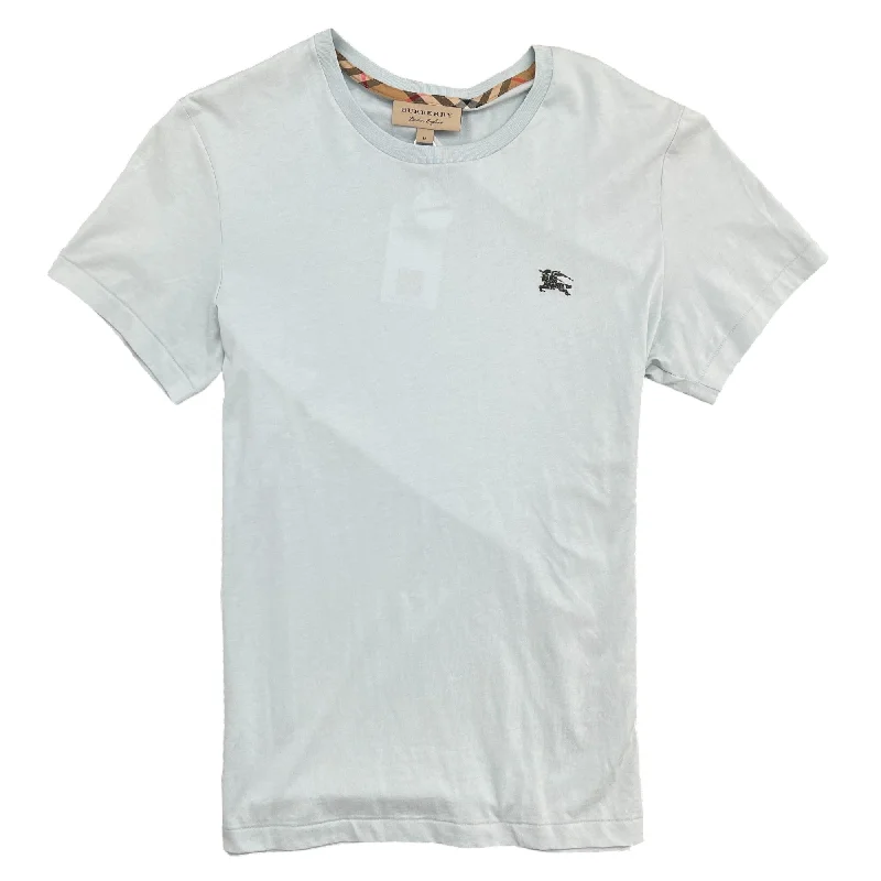 Weekend Bargains to Celebrate Men's Embroidered Logo T-Shirt Blue Size M