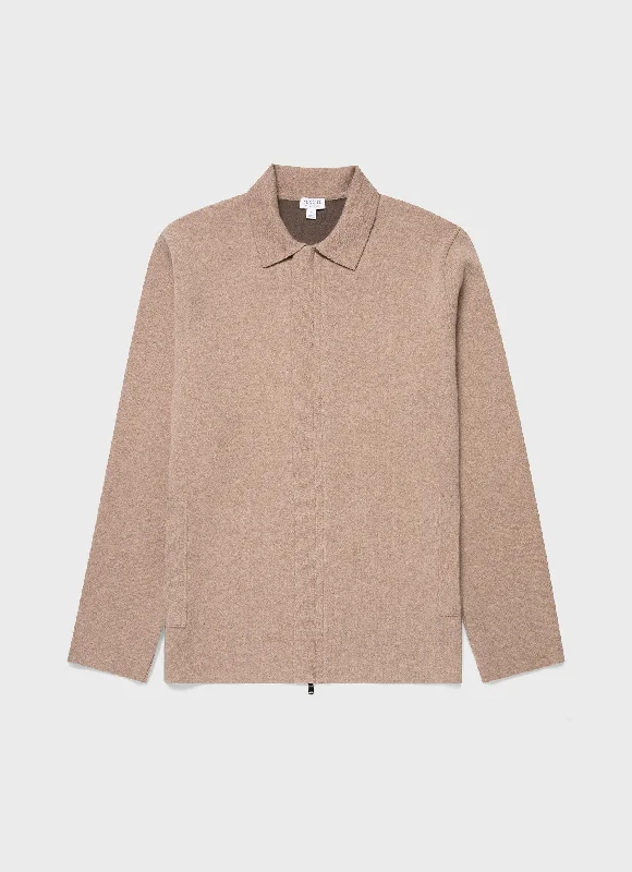 Final Sale Men's Double Faced Jacket in Sandstone