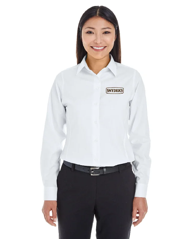 Year-End Deals Devon & Jones Ladies Crown Woven Royal Dobby Shirt