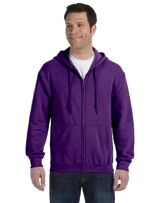 New Deal Gildan Heavy Blend 50/50 Full-Zip Hooded Sweatshirt | Purple