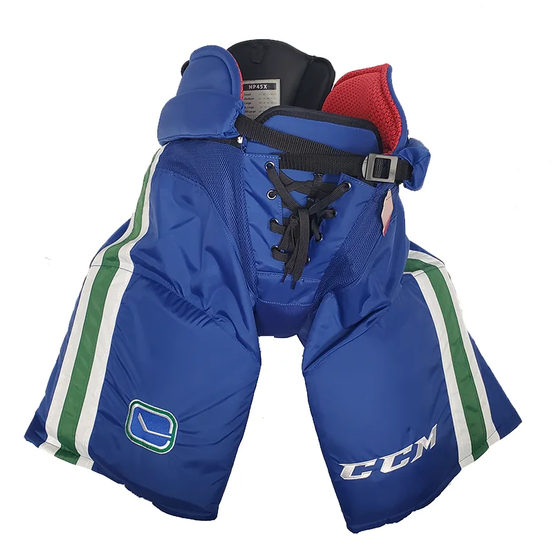 Today's Deal CCM HP45X Pro Stock Hockey Pants - Vancouver Canucks (NHL) - Green/White/Blue