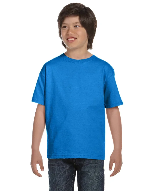 Don't Delay Hanes Youth ComfortSoft T-Shirt | Bluebell Breeze