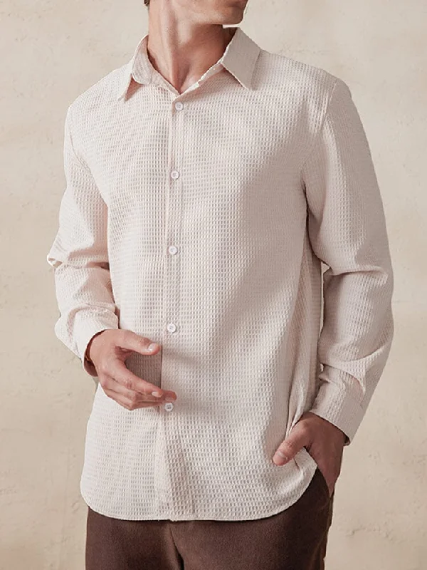 Weekend Bargains to Savor Casual Breathable Waffle Shirt