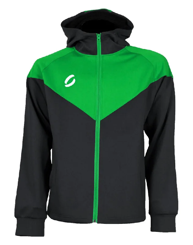 Massive Deals Tracksuit Jacket  V-Cut - Black/Green
