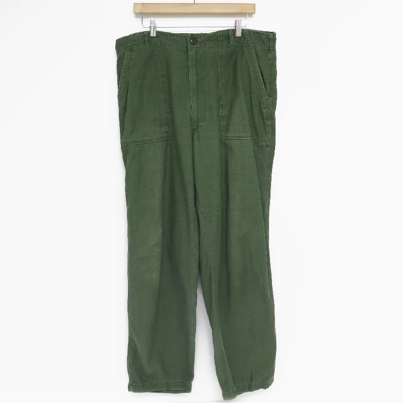 Price Cut US ARMY UTILITY OG-107 SATEEN TROUSERS PANTS 1968 VIETNAM WAR SIZE W38 L30