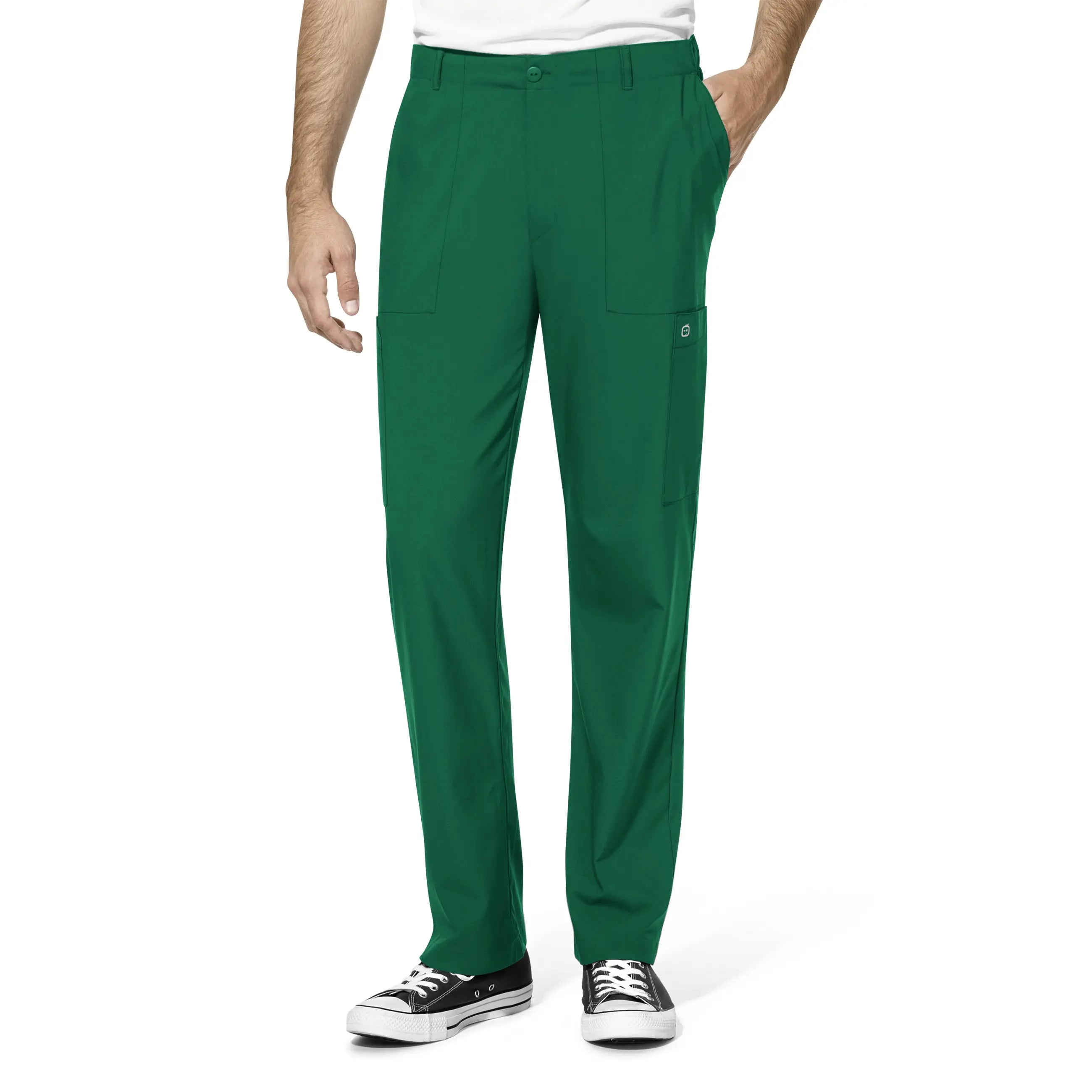 Weekend Discounts to Celebrate Wink Men's Flat Front Cargo Scrub Pant - Hunter