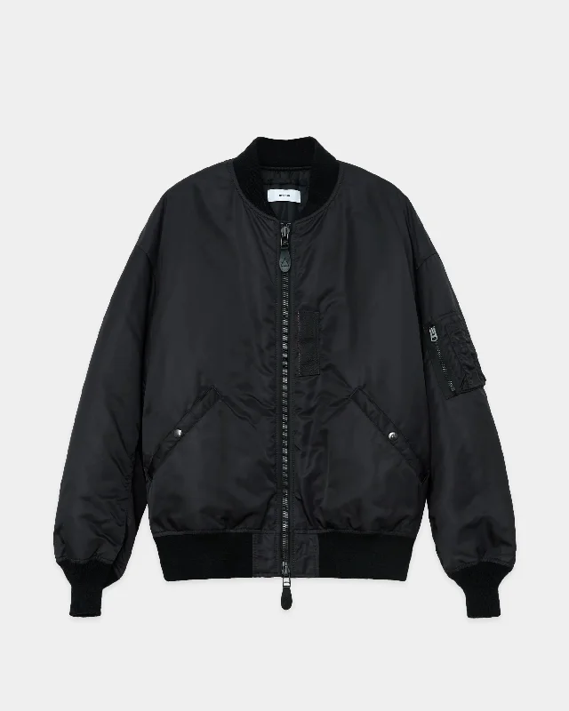 Final Clearance MA-1 - nylon twill - BLACK