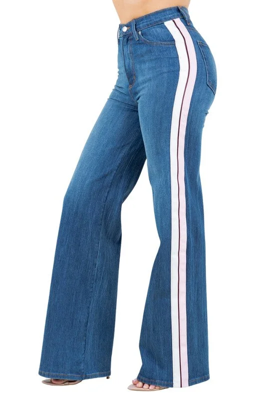 Doorbuster Deal Striped Wide Leg Jean