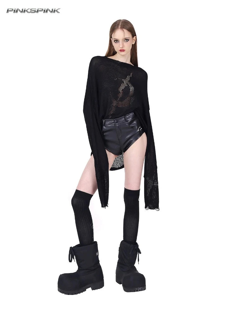 Season Finale Sale Sexy black shorts【s0000007691】