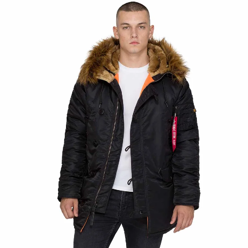 Seasonal Clearance Alpha Industries N3B Slim Fit Parka VF 59 Black