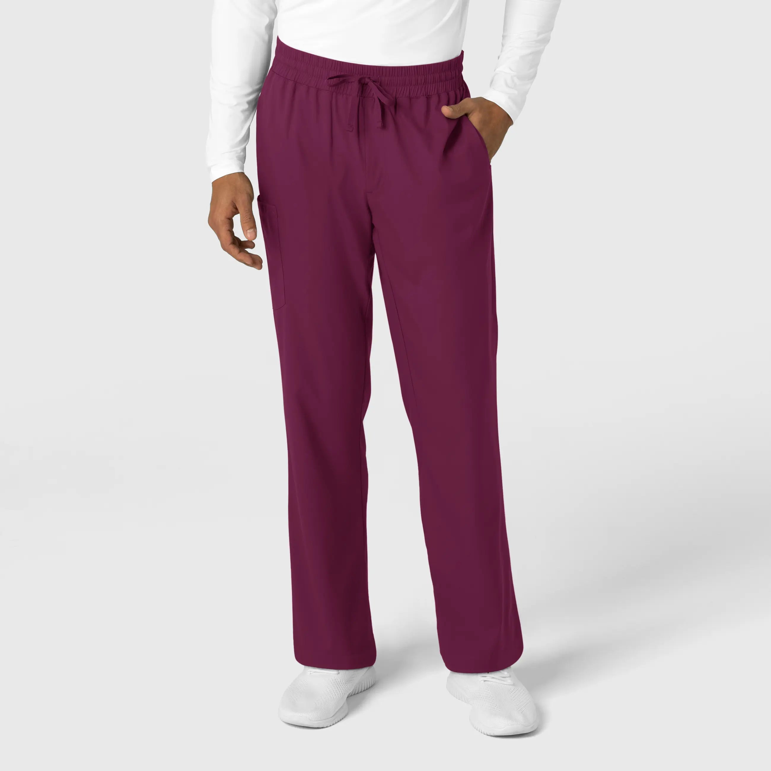 Price Meltdown Wink Men's Straight Leg Scrub Pant - Wine