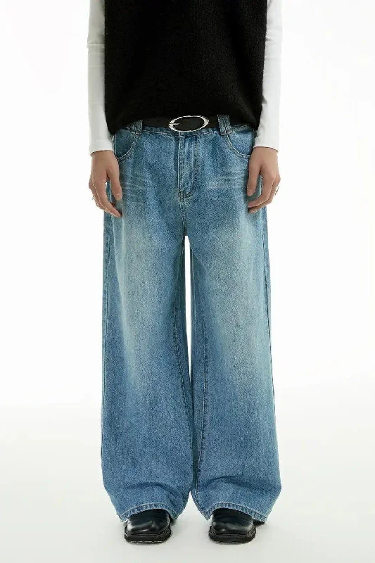 Price Break Regular Cut Faded Jeans