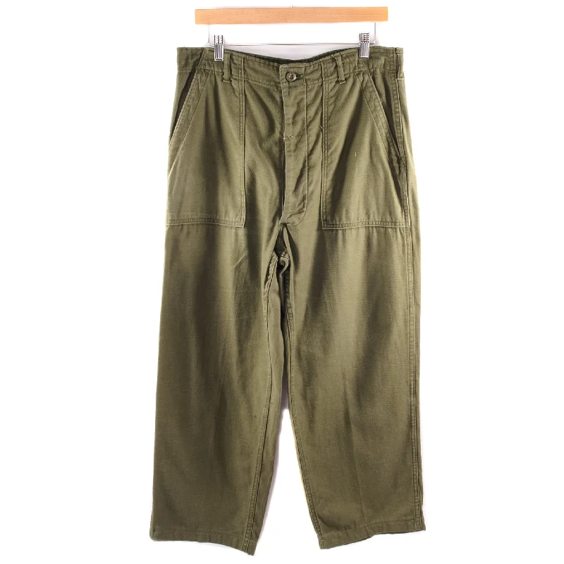 Value Deals VINTAGE US ARMY UTILITY OG-107 SATEEN PANTS 1972 VIETNAM WAR SIZE W32 L25 Value Deals VINTAGE US ARMY UTILITY OG-107 SATEEN PANTS 1972 VIETNAM WAR SIZE W32 L25