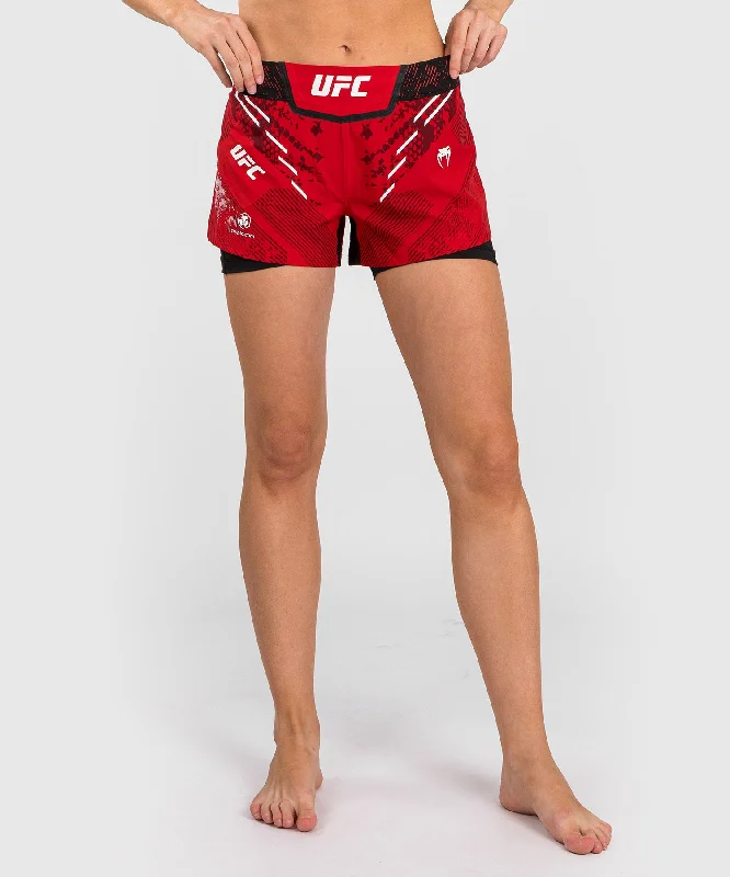 Closeout Sale UFC Adrenaline by Venum Authentic Fight Night Women’s Fight Short - Red Closeout Sale UFC Adrenaline by Venum Authentic Fight Night Women’s Fight Short - Red