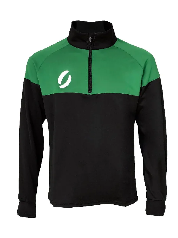 Now or Never 1/4 Zip Training Jumper - black/green