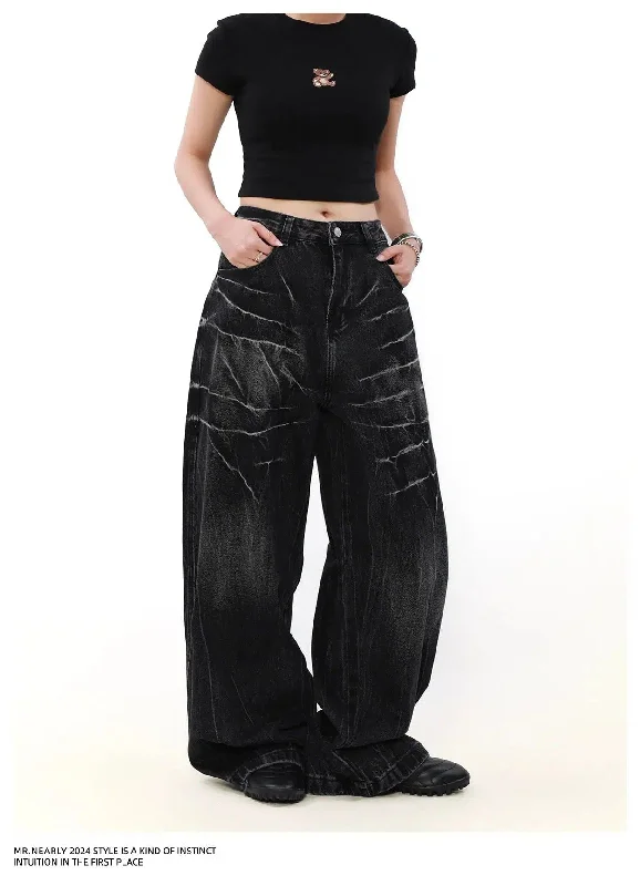 Extra Savings Lightning Pattern Clean Fit Jeans