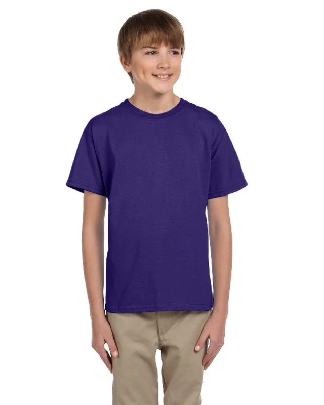 Value Deals Fruit of the Loom Youth T-Shirt | Deep Purple