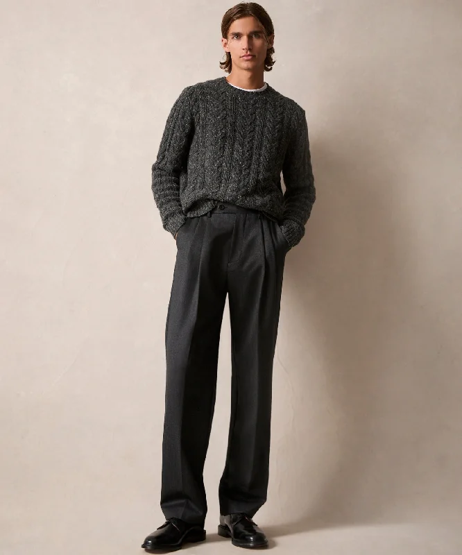 Instant Savings Italian Cavalry Twill Wythe Trouser in Charcoal