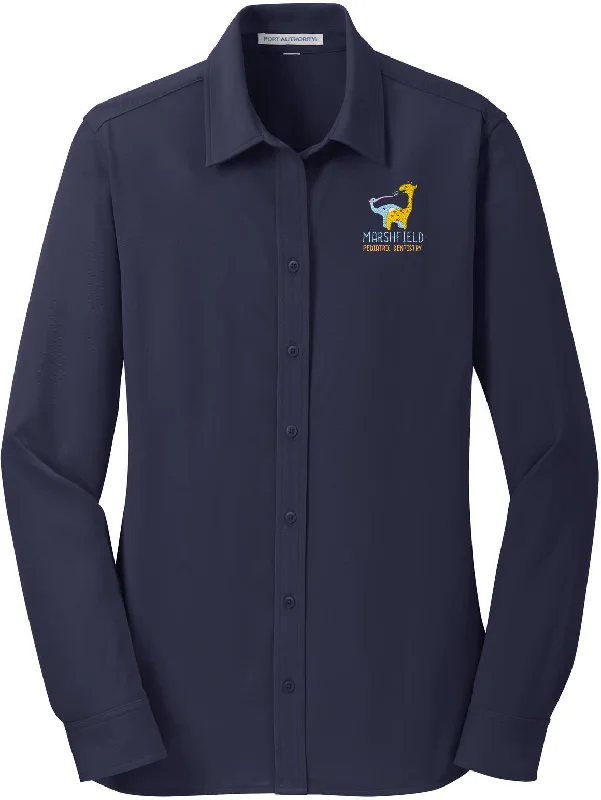 Shop and Save Port Authority Ladies Dimension Knit Dress Shirt