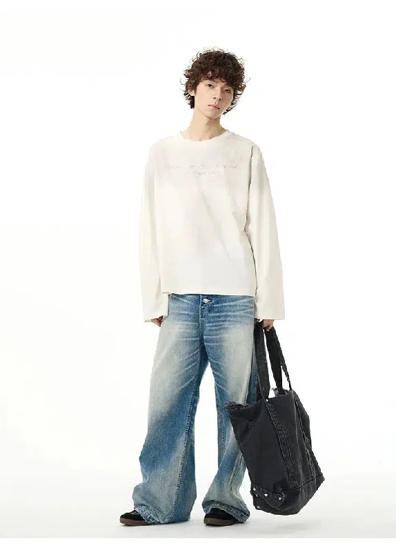 Anniversary Sale Faded Buttons-Up Jeans