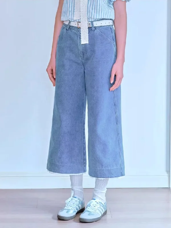 Steals and Deals Lace leggings 9-minute pants【s0000007047】
