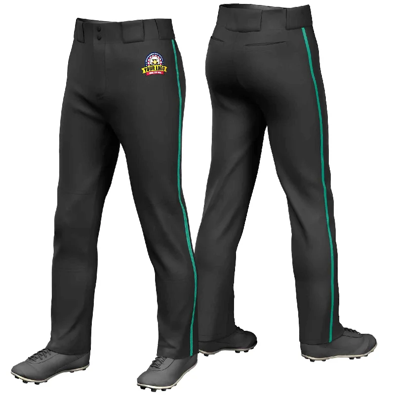 Special Discount Custom Black Teal Classic Fit Stretch Practice Loose-fit Baseball Pants Special Discount Custom Black Teal Classic Fit Stretch Practice Loose-fit Baseball Pants