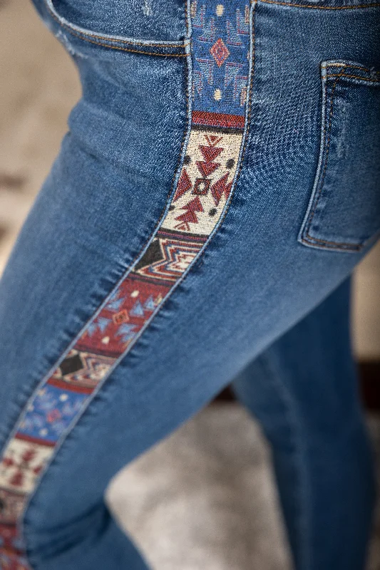 Deep Discounts Southwestern Belle Judy Blue Skinnies