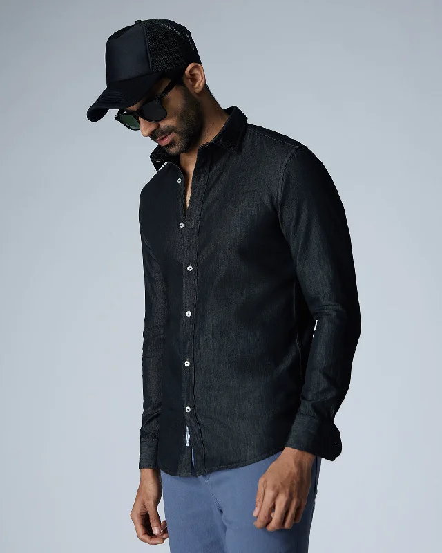 Final Clearance Black Denim Shirt