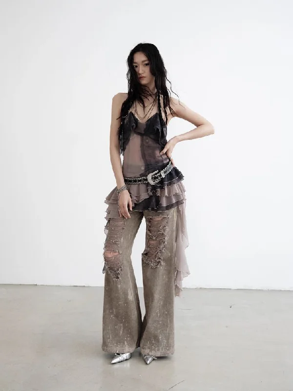 Weekend Offers That Delight Fairy Style Denim Pants [S0000008522]