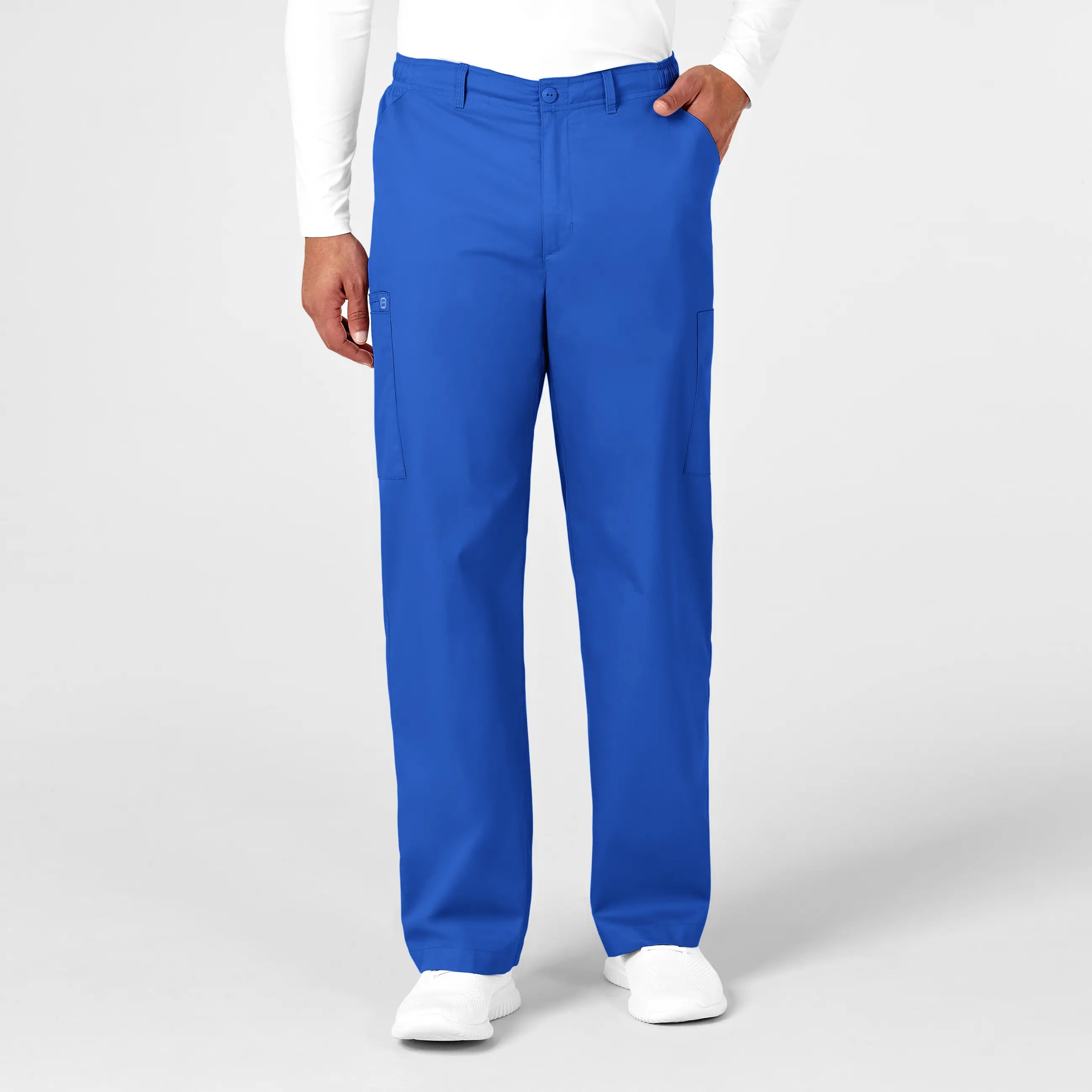 Year-End Deals Wink Men's WonderWORK Cargo Scrub Pant - Royal Blue