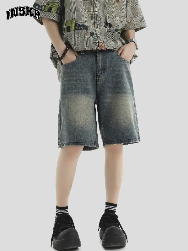 Today Only Washed & Whiskers Denim Shorts