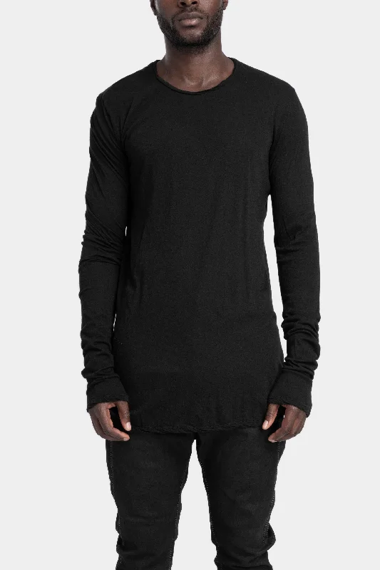Weekend Deals to Brighten Your Day Lightweight cotton ls T-Shirt, Black