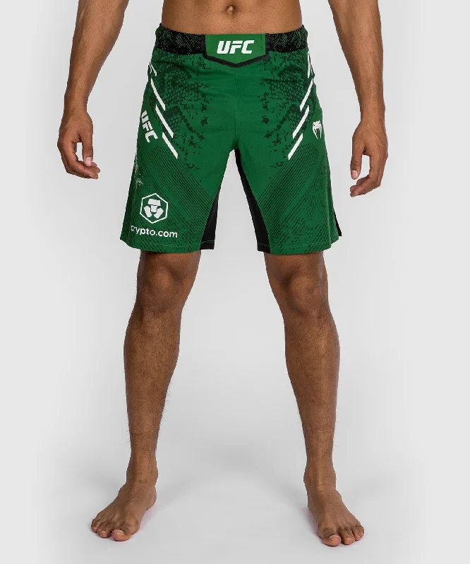Quick Sale UFC Adrenaline by Venum Authentic Fight Night Men's Fight Short - Long Fit - Green Quick Sale UFC Adrenaline by Venum Authentic Fight Night Men's Fight Short - Long Fit - Green