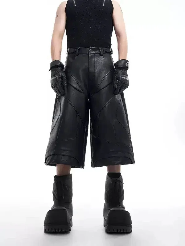 Crazy Savings Sleek PU Leather Shorts