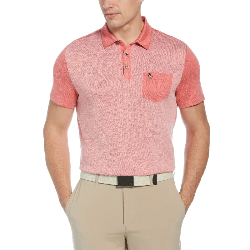 Early Access Original Colour Block Golf Polo In Bittersweet